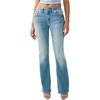 True Religion Women’s Becca Tattoo Bootcut Jeans | Mid Rise Big T Flap