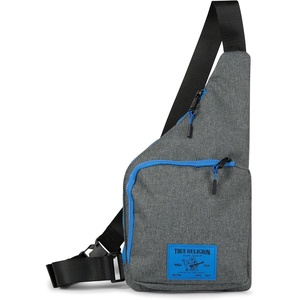 True Religion Crossbody Bag Men – Anti Theft Shoulder Sling, Zipper Phone | Anti-theft Men’s crossbody sling bag, zipper phone pocket, key leash, adjustable strap, everyday carry.(Dk Grey)