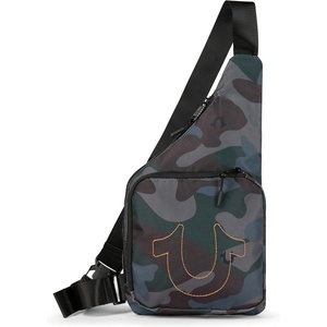 True Religion Crossbody Bag Men – Anti Theft Shoulder Sling, Zipper Phone | Anti-theft Men’s crossbody sling bag, zipper phone pocket, key leash, adjustable strap, everyday carry.(Camo)