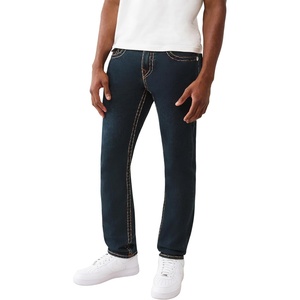 True Religion Men’s Rocco Super T Flap 32″ Skinny Jeans | Flap Pocket Detail, 98% Cotton 2% Spandex(Warm Hearth Rinse)