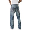 True Religion Mens Billy Super T Boot Cut Flap JeanJeans(Llano Medium Wash)