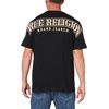 True Religion Men’s Relaxed Overseam Puff Tee Tee(Jet Black)