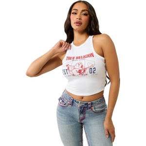True Religion Women’s Buddha Goddess Tank​(Optic White​)