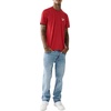 True Religion Men’s Ricky Super T Straight Leg Denim Jeans for Men(Big Sandy Medium Wash With Rips)