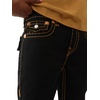 True Religion Men’s Ricky Super T Straight Leg Denim Jeans for Men(Black Rinse)