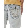 True Religion Men’s Ricky Super T Straight Leg Denim Jeans for Men(Bleached Out Light Wash)