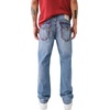 True Religion Men’s Ricky Super T Straight Leg Denim Jeans for Men(Rivati Medium Wash/Rips)