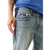 True Religion Men’s Ricky Super T Straight Leg Denim Jeans for Men(Super T Stitch- Albarn Medium Wash -)