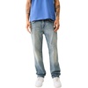 True Religion Men’s Ricky Super T Straight Leg Denim Jeans for Men(Super T Stitch- Albarn Medium Wash -)