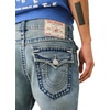 True Religion Men’s Ricky Super T Straight Leg Denim Jeans for Men(Super T Stitch- Albarn Medium Wash -)