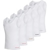 True Religion Lightweight Tank Tops for Men 5 Pack Undershirt Ribbed Cotton(White)