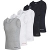 True Religion Lightweight Tank Tops for Men 5 Pack Undershirt Ribbed Cotton(White/Grey/Blk)