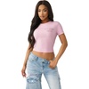 True Religion Women’s Crystal Buddha Baby Tee(Fairytale)