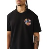 True Religion Men’s Garden Shoey Oversized Heavyweight Tee | Puff Print(Jet Black)