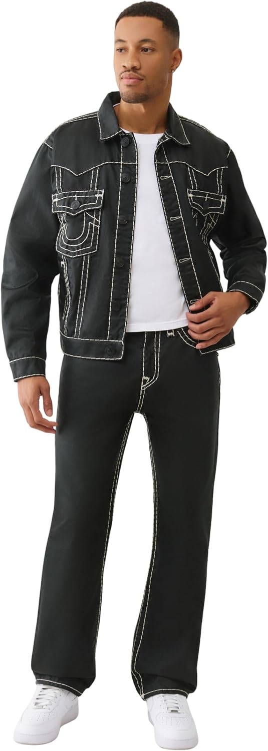 image:imageTrue Religion Coated Bobby Super T Flap Jeans for Men 32