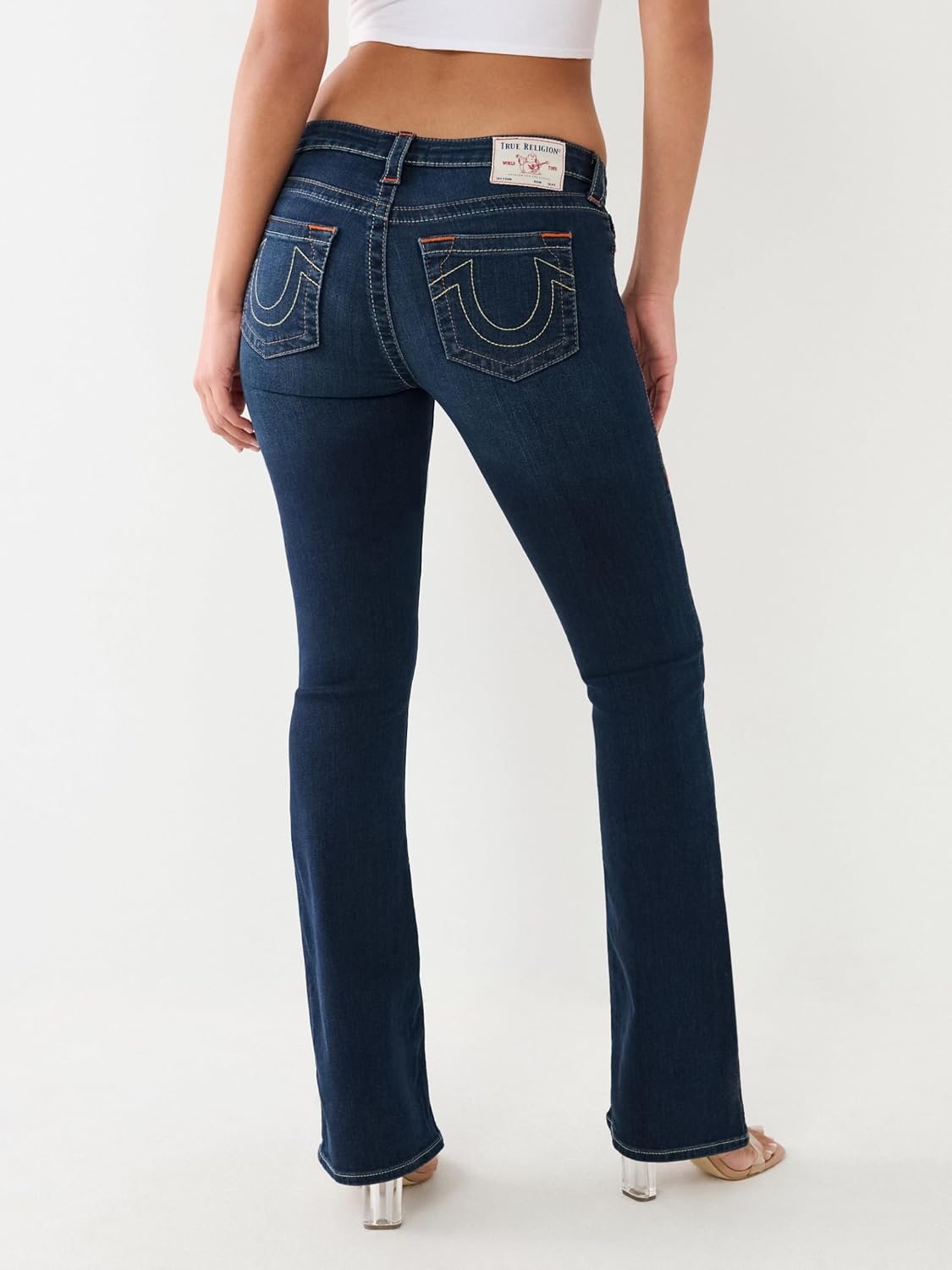 image:imageTrue Religion Womens Becca Mid Rise Bootcut JeansIndigo Upgrade