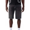 True Religion Men’s Bobby Flap Big T Short(Deep Silence Black Wash)