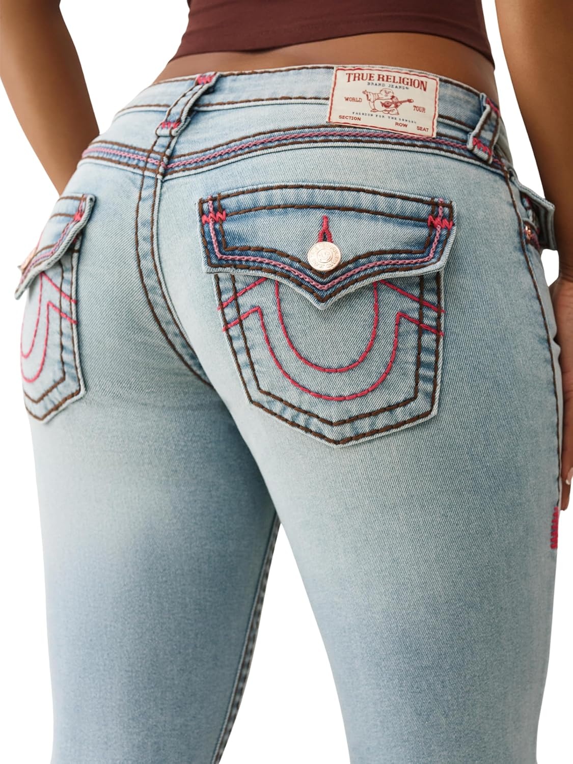 image:imageTrue Religion Womens Joey Low Rise Flare Super T JeanUrban Fade