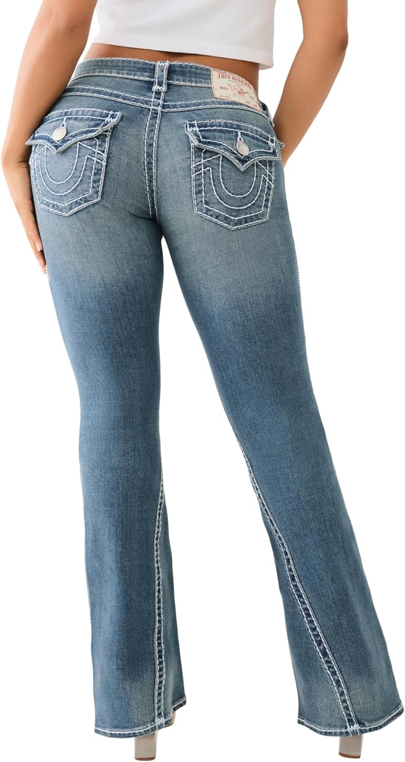 image:imageTrue Religion Womens Joey Low Rise Flare Super T JeanValmonte