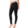 True Religion Women’s Jennie Mid Rise Curvy Skinny Jeans(Black Body Rinse)