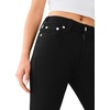 True Religion Women’s Jennie Mid Rise Curvy Skinny Jeans(Black Body Rinse)