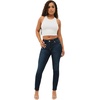 True Religion Women’s Jennie Mid Rise Curvy Skinny Jeans(Indigo Upgrade)