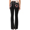 True Religion Women’s Joey Low Rise Flare Super T Jean(Rinse Black)