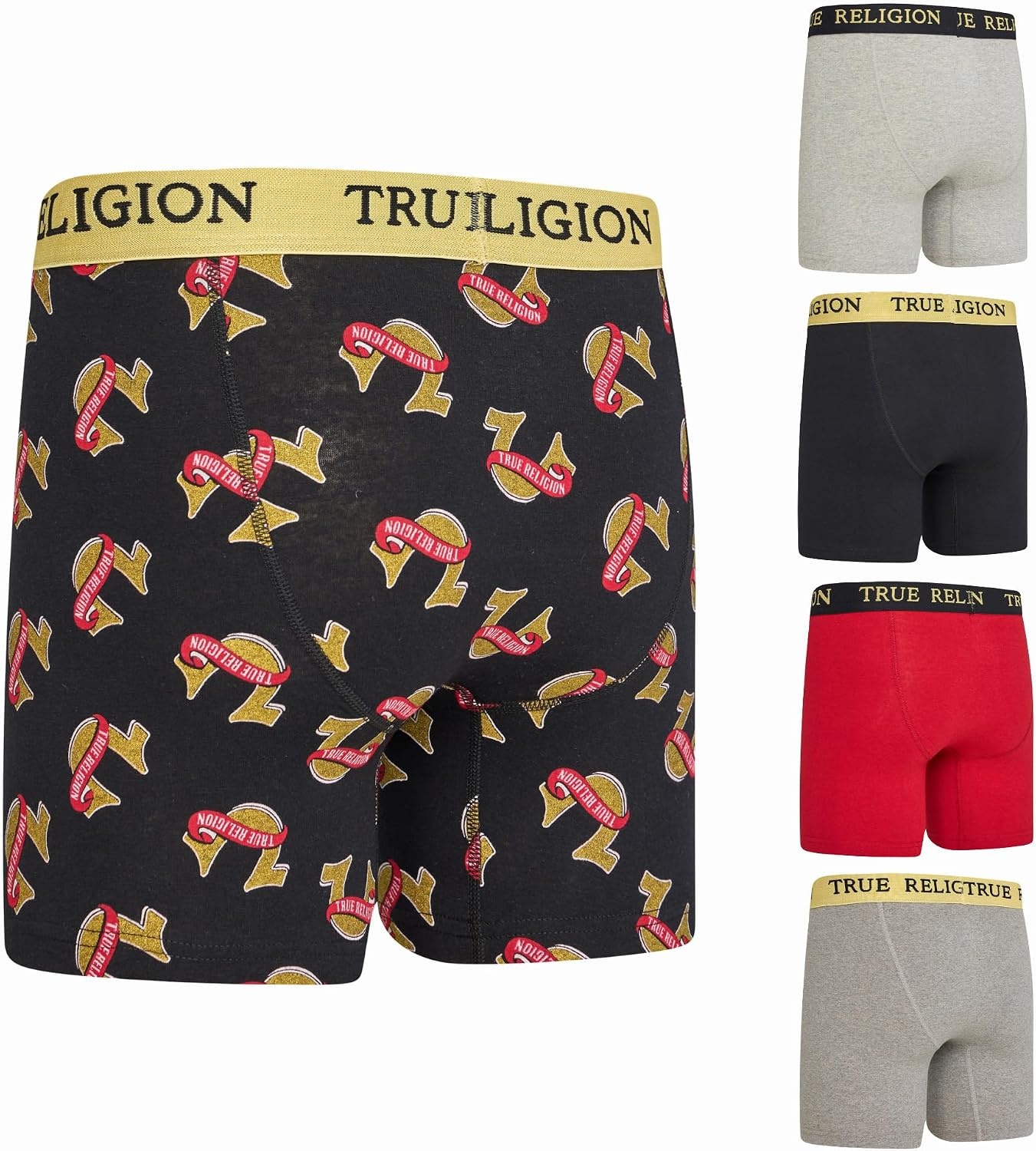 image:imageTrue Religion Mens Underwear Boxer Briefs for Men 5 Pack Cotton StretchAsst 1