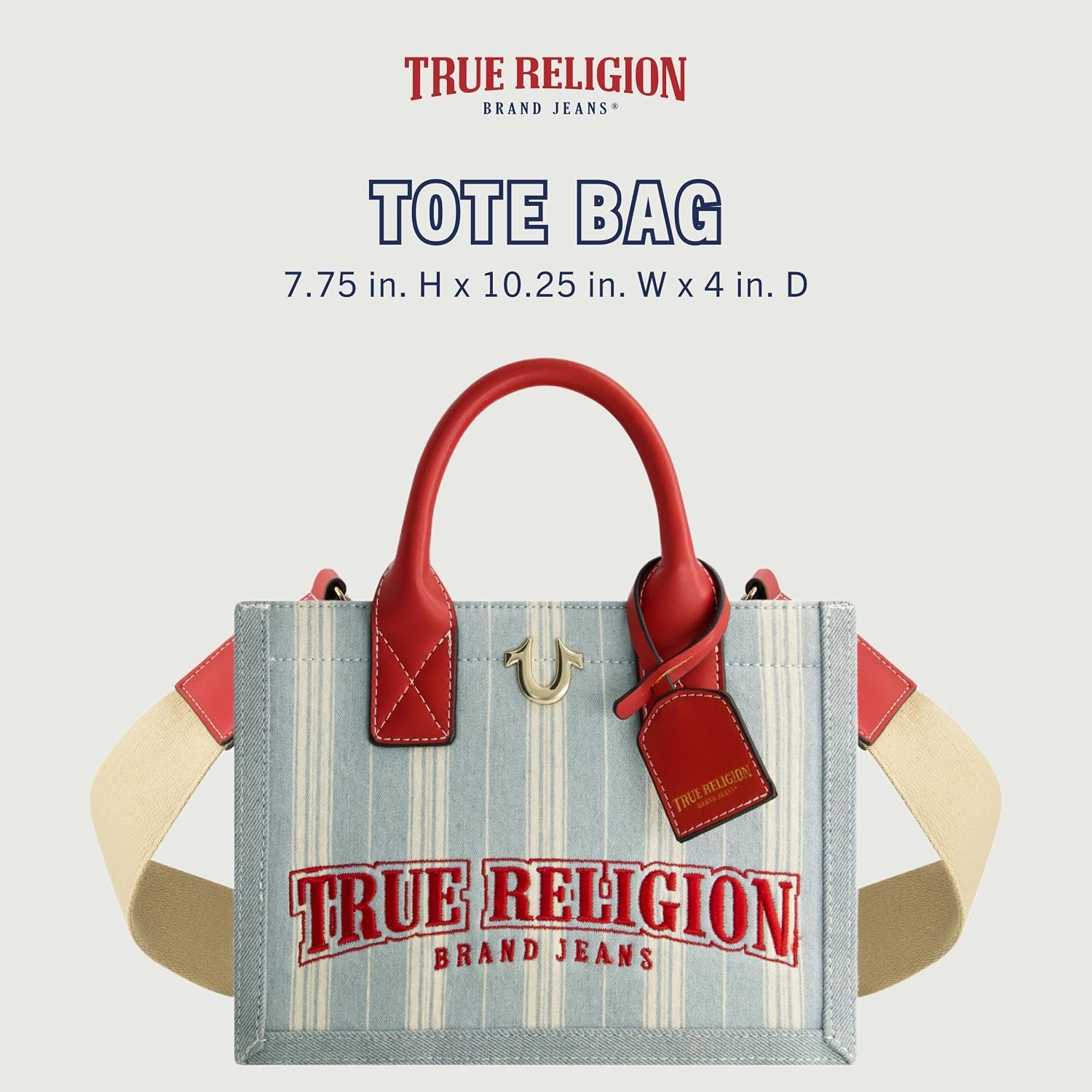 image:imageTrue Religion Tote Bag Denim One Size