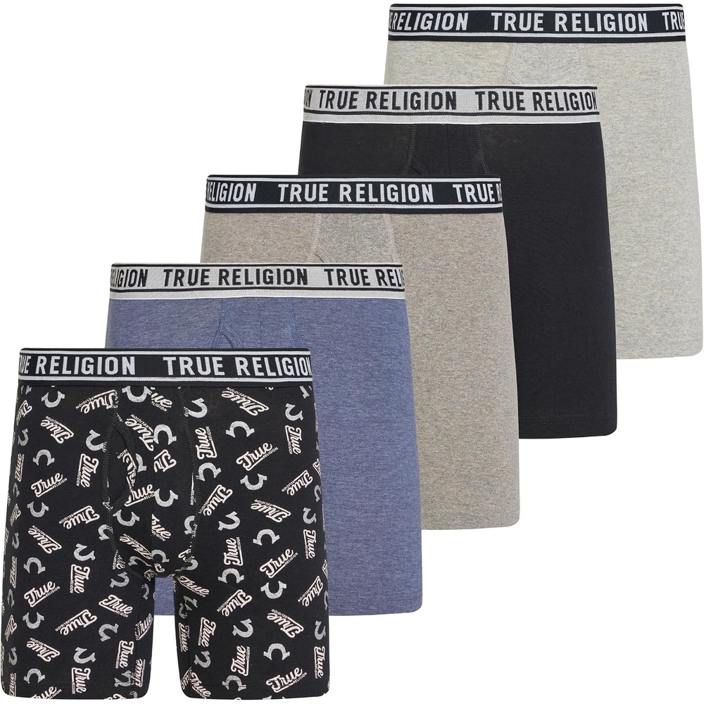 image:imageTrue Religion Mens Underwear Boxer Briefs for Men 5 Pack Cotton StretchAsst 3