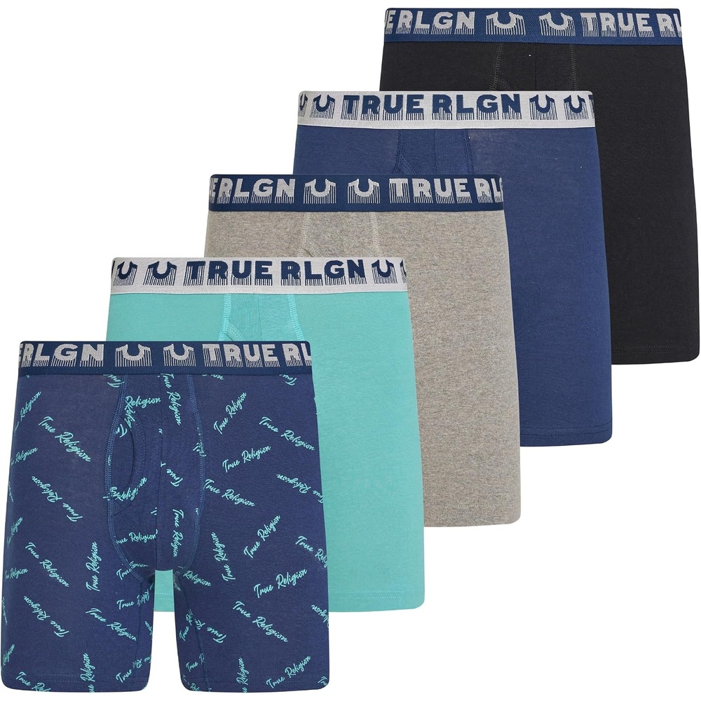 image:imageTrue Religion Mens Underwear Boxer Briefs for Men 5 Pack Cotton StretchAsst 5
