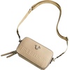 Concept One Women’s True Religion Camera Bag, Women’s Mini Shoulder Handbag With Embossed Logo and Adjustable Shoulder Strap(Tan)