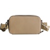 Concept One Women’s True Religion Camera Bag, Women’s Mini Shoulder Handbag With Embossed Logo and Adjustable Shoulder Strap(Tan)