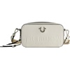 Concept One Women’s True Religion Camera Bag, Women’s Mini Shoulder Handbag With Embossed Logo and Adjustable Shoulder Strap(White)