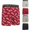True Religion Mens Underwear, Boxer Briefs for Men 5 Pack Cotton Stretch(Asst 4)