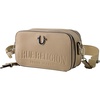 Concept One Women’s True Religion Camera Bag, Women’s Mini Shoulder Handbag With Embossed Logo and Adjustable Shoulder Strap(Tan)