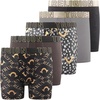 True Religion Boys Underwear 5 Pack Modal Premium Boxer Briefs Boys 6-18(Gold Assorted)