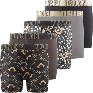 True Religion Boys Underwear 5 Pack Modal Premium Boxer Briefs Boys 6-18(Gold Assorted)