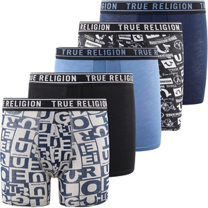 True Religion Boys Underwear 5 Pack Modal Premium Boxer Briefs Boys 6-18(Prints)