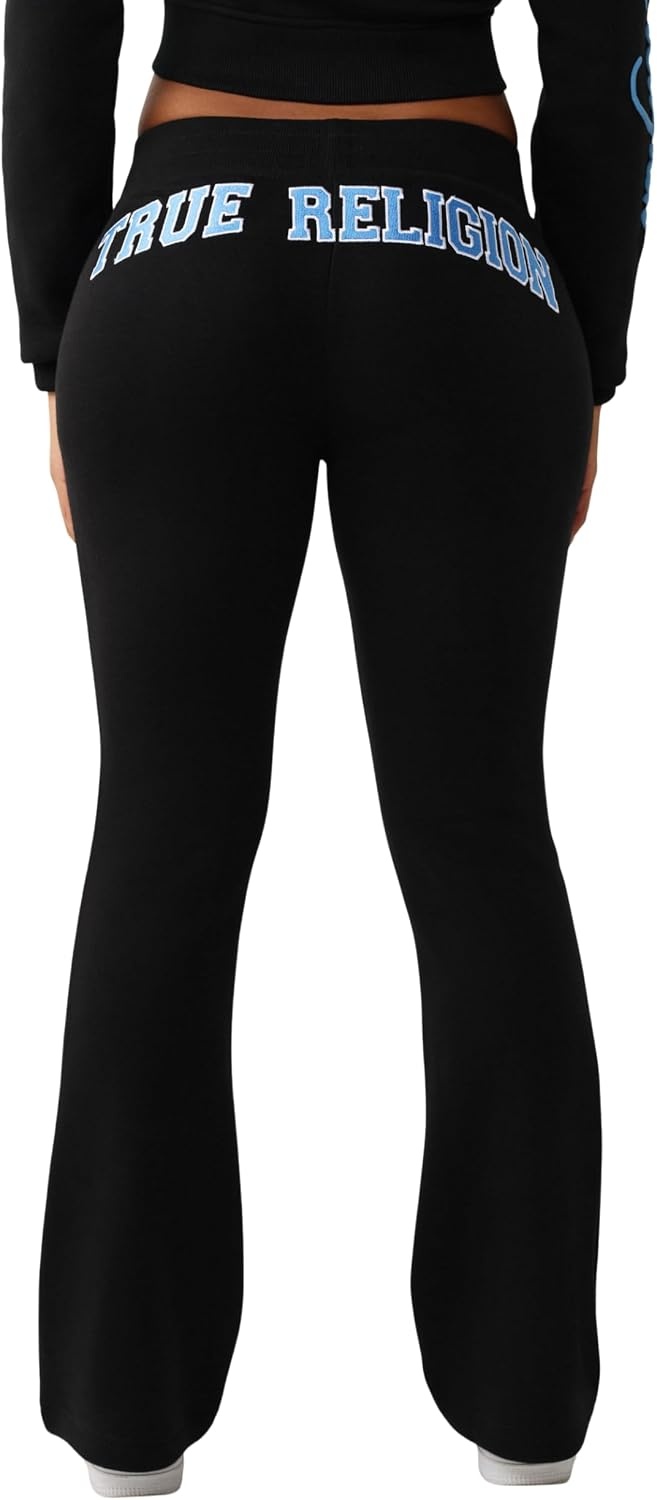 image:imageTrue Religion Womens Branded Bootcut PantJet Black