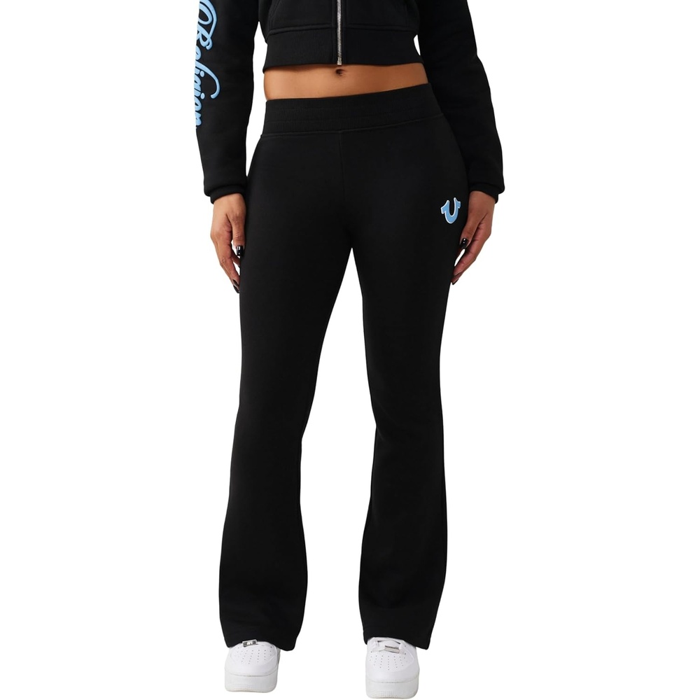 image:imageTrue Religion Womens Branded Bootcut PantJet Black