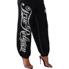 True Religion Women’s Crystal Baggy Jogger | Drawstring Waistband(Jet Black)