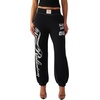 True Religion Women’s Crystal Baggy Jogger | Drawstring Waistband(Jet Black)