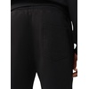 True Religion Men’s Logo Sweat Short – Elastic Waist, Logo Patch, Side Pockets(Jet Black)