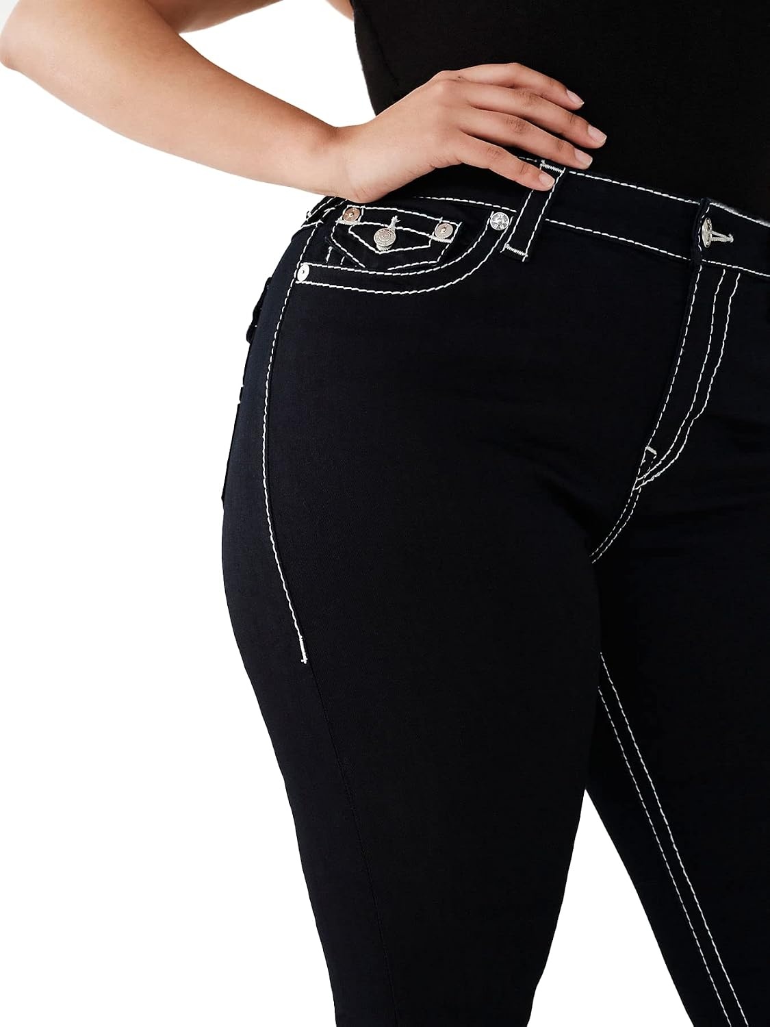 image:imageTrue Religion Womens Jennie Curvy Skinny JeanSample Body Rinse