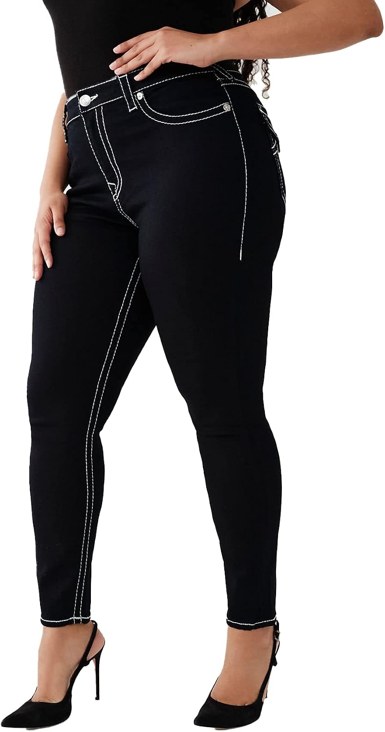 image:imageTrue Religion Womens Jennie Curvy Skinny JeanSample Body Rinse