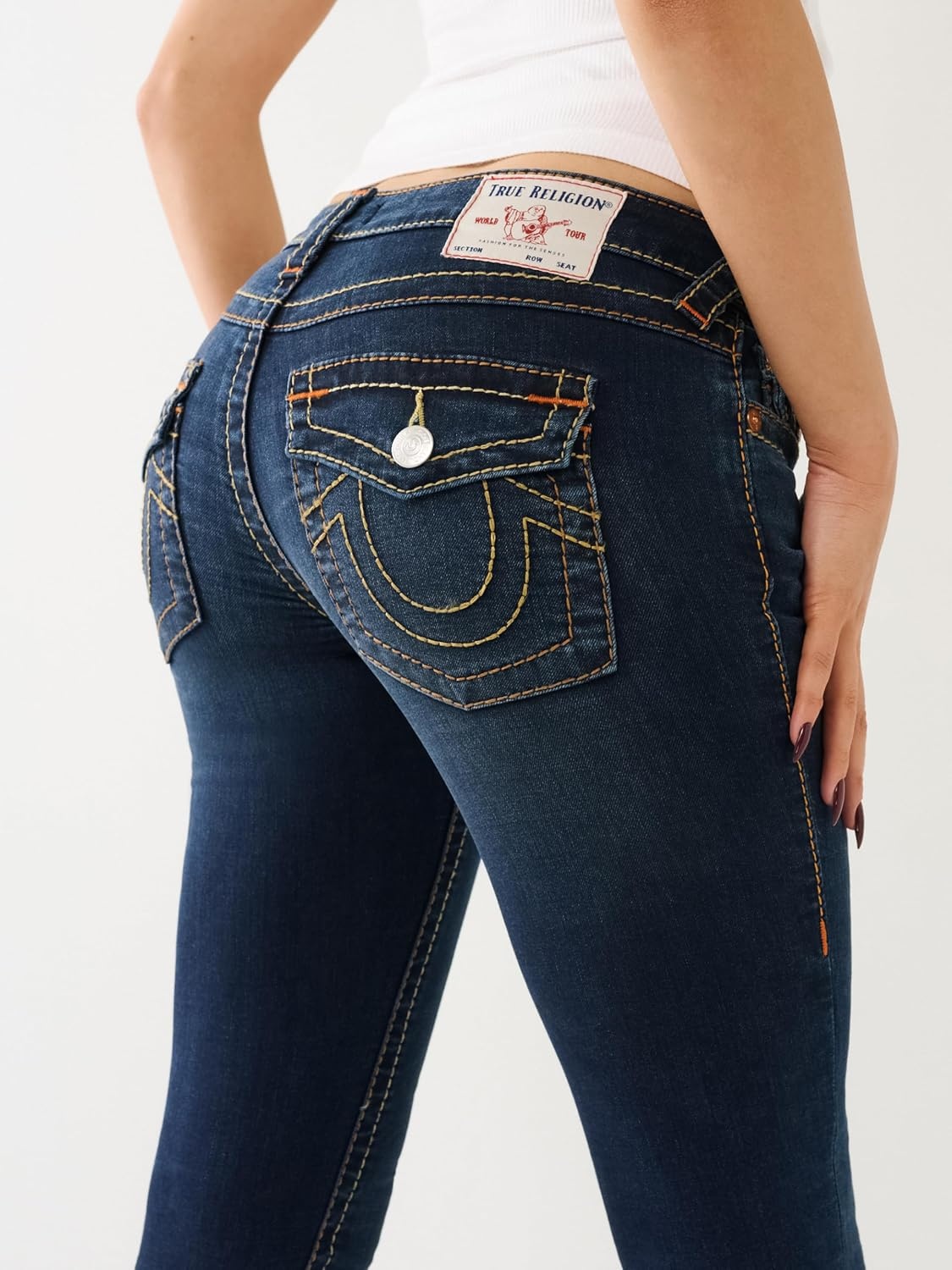 image:imageTrue Religion Womens Stella Low Rise Skinny JeanIndigo Upgrade
