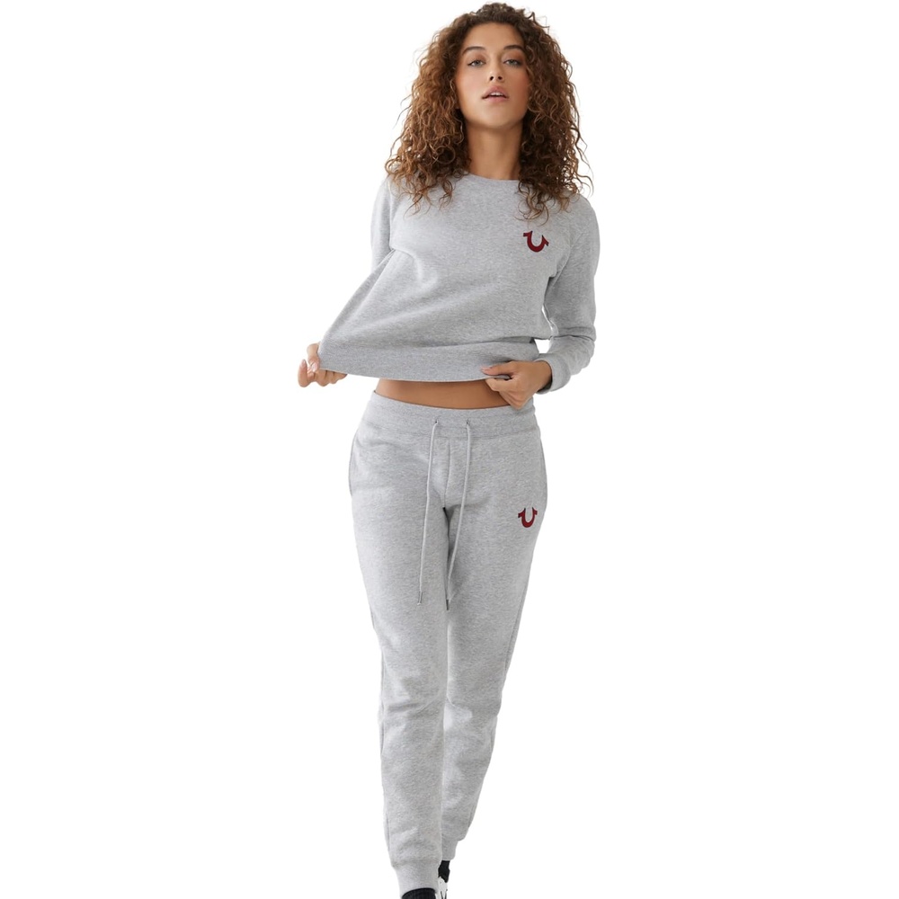 image:imageTrue Religion Womens Heritage Buddha PulloverHeather Grey