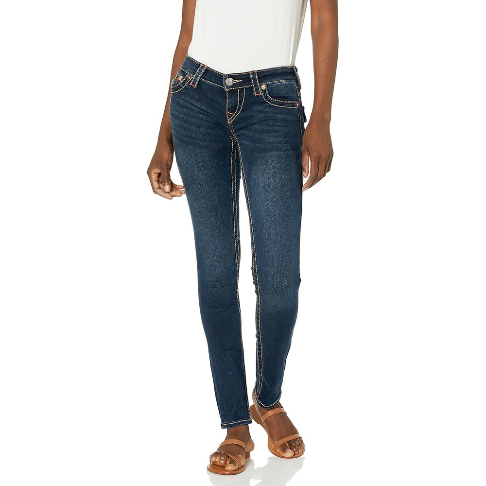 image:imageTrue Religion Womens Stella Low Rise Skinny JeanIndigo Upgrade