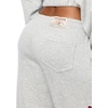 True Religion Women’s Applique Wide Leg Pants – 60% Cotton 40% Polyester, Relaxed Wide Leg, Signature Applique Detail(Heather Grey)